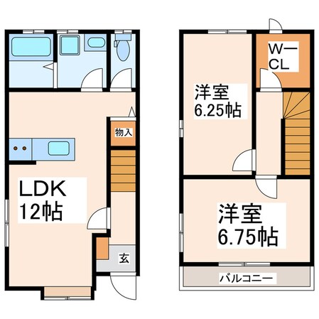 クオーレ力合西の物件間取画像